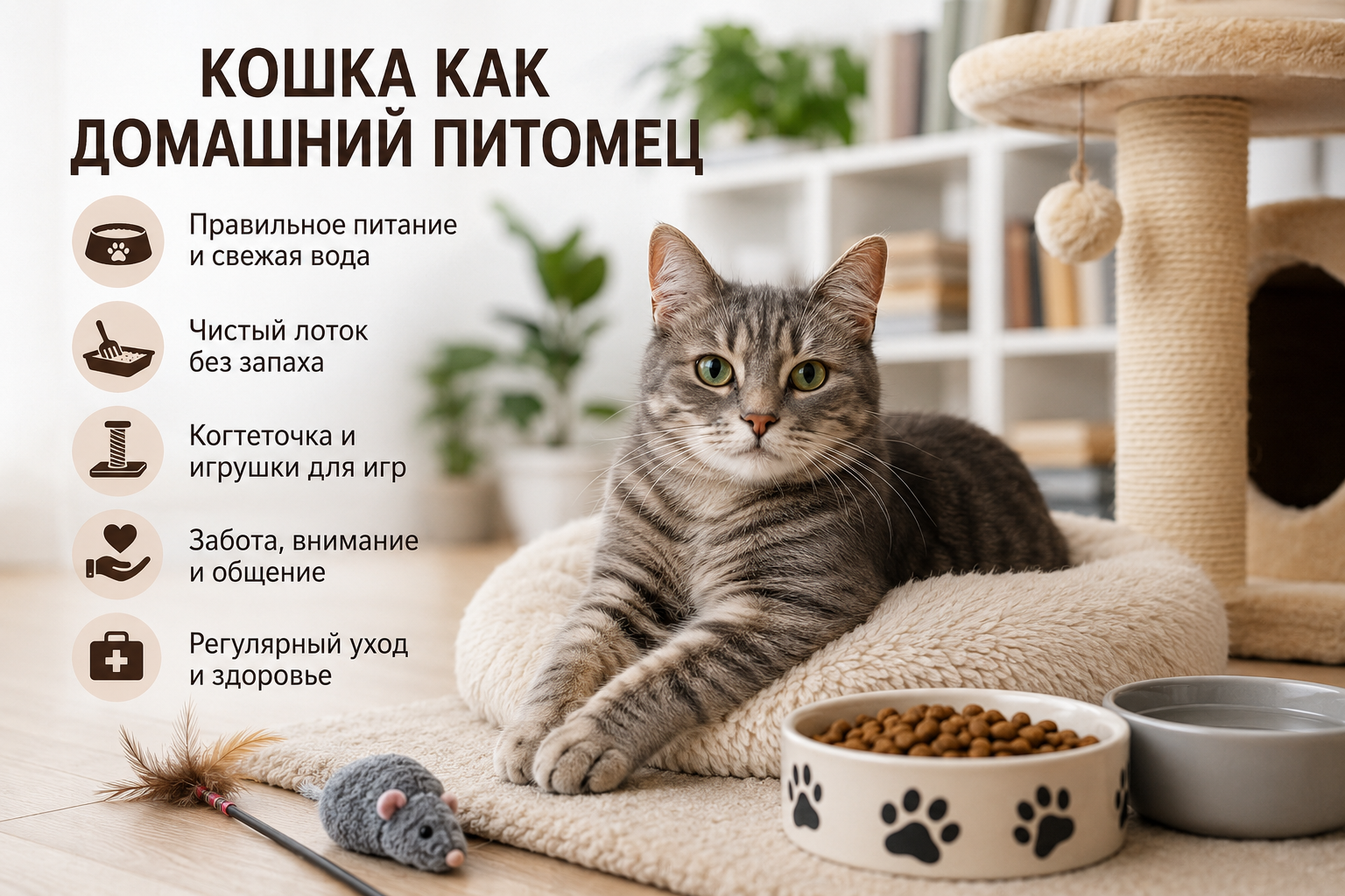Кошка как домашний питомец
